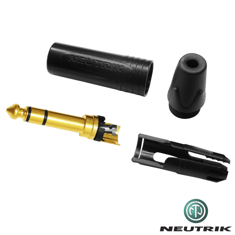 1.5 Foot – Quad Balanced Patch Cable CUSTOM MADE By WORLDS BEST CABLES – using Mogami 2534 wire and Neutrik NP3X-B ¼ Inch (6.35mm) TRS Stereo Phone Plugs