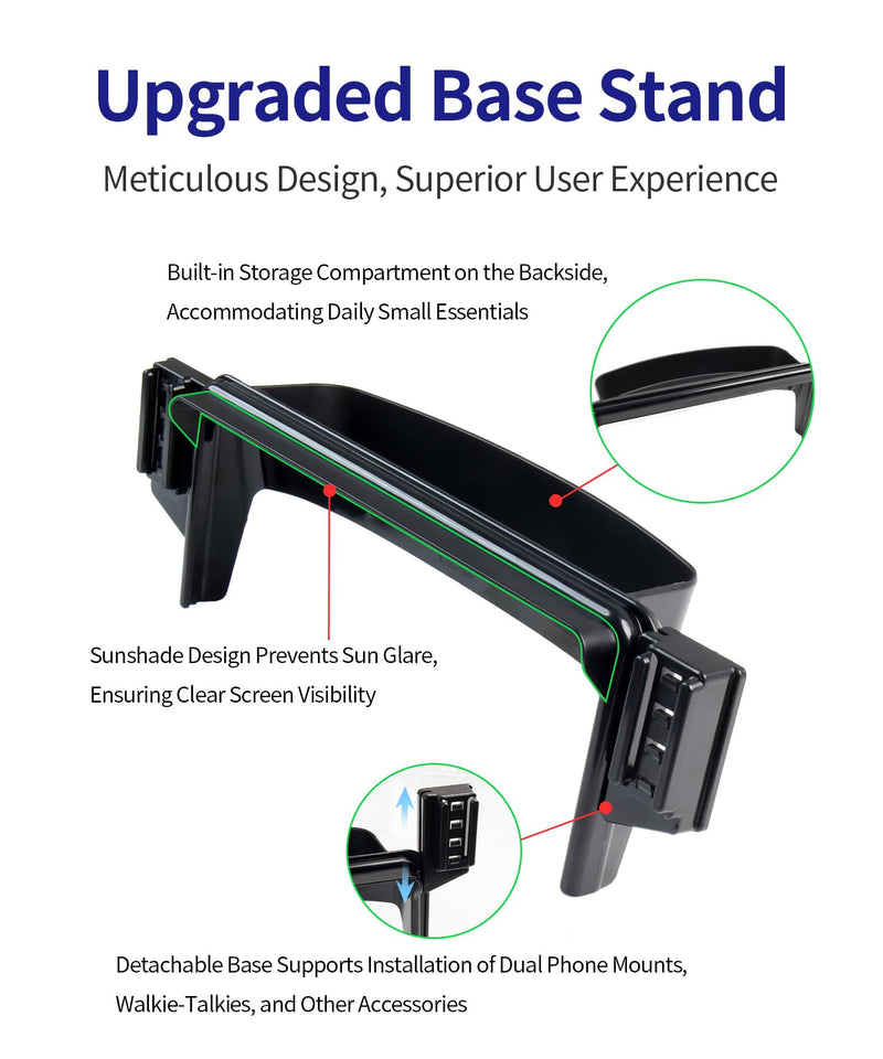 Auto Clamp Car Phone Holder for Honda CR-V, HR-V 2023-2026, 7/9" Screen | Universal Mechanical clip Cell phone Mount Accessories Fit iPhone Android,Automobile Cradle GPS Dashboard Navigation Bracket
