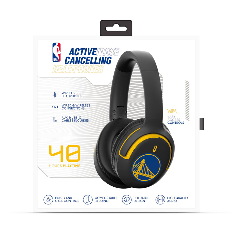 SOAR NBA Active Noise Cancelling Over The Ear Headphones Golden State Warriors