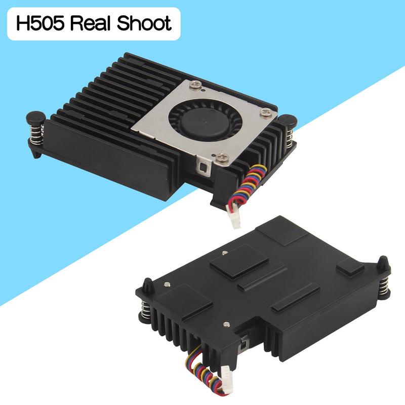 Geekworm H505 Active Cooler Fan for Raspberry Pi 5, Aluminium Heatsink with Blower PWM Fan