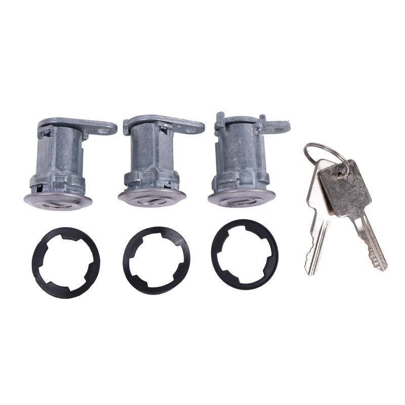 [AUSTRALIA] - 8122874K3 Door Lock Cylinder & Keys Compatible with Jeep CJ Wrangler YJ Cherokee XJ 84-90 