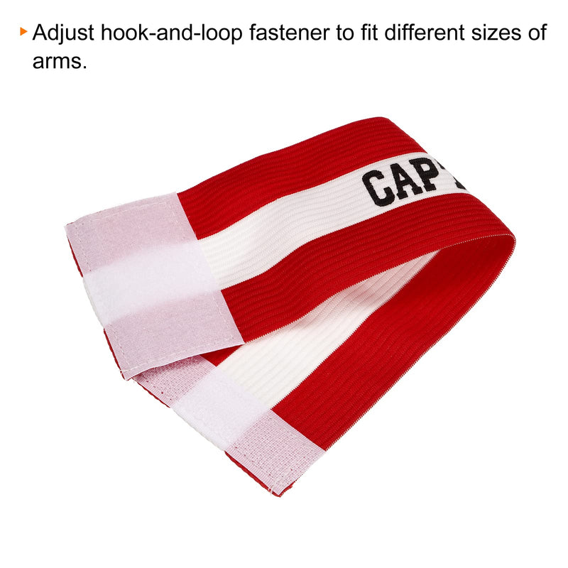 [AUSTRALIA] - PATIKIL Captain's Armband, Elastic Arm Band for Soccer Training Red 