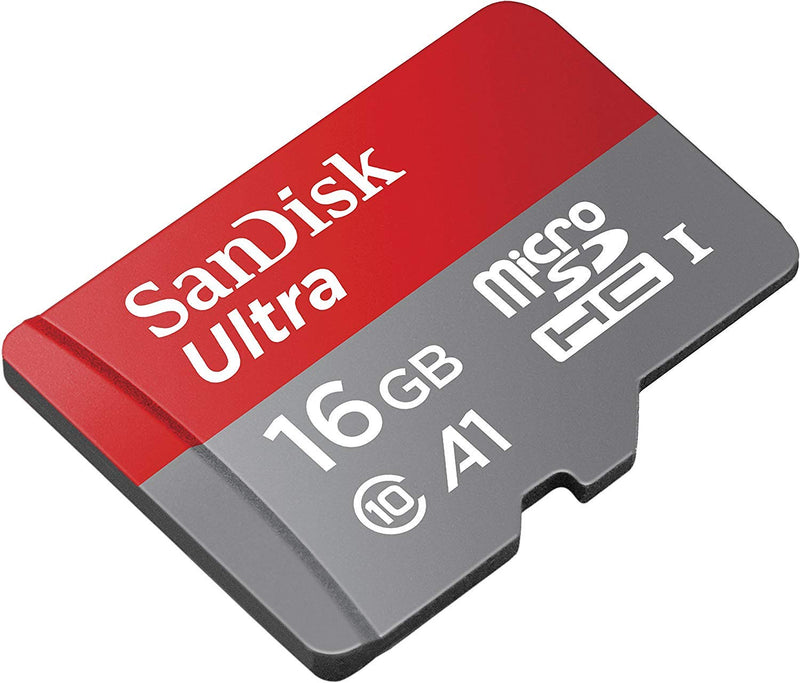 SanDisk 16GB Ultra Micro SD Memory Card Class 10 Works with Canon Ivy CLIQ+, Ivy CLIQ, Instant Film Camera (SDSQUAR-016G-GN6MN) Bundle with (1) Everything But Stromboli SD & MicroSD Card Reader
