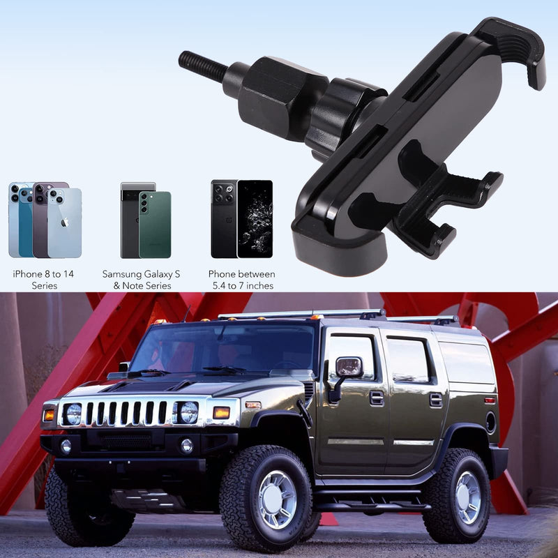 Lcojicep Car Phone Holder Compatible with Hummer H2 2003-2007 Car Phone Mount Accessories, for All Mobile Phones (Style B) Style B