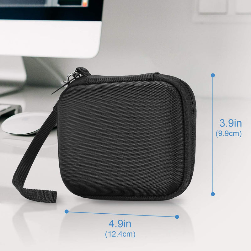 ProCase Hard Carrying Case Compatible for Samsung T7/ T7 Touch Portable SSD with 2 Cable Ties, Shockproof Travel Organizer for T7/ T7 Touch 500GB 1TB 2TB USB 3.2 External Solid State Drives -Black Black