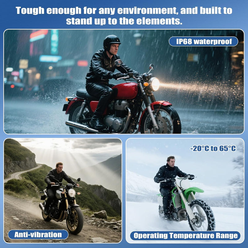 Motorcycle Carplay Screen GPS Navigation System with Wireless Carplay and Android Auto, 5 Inch Portrait Car Play for Moto Waterproof Siri G00gle Assistant P2-5 inch