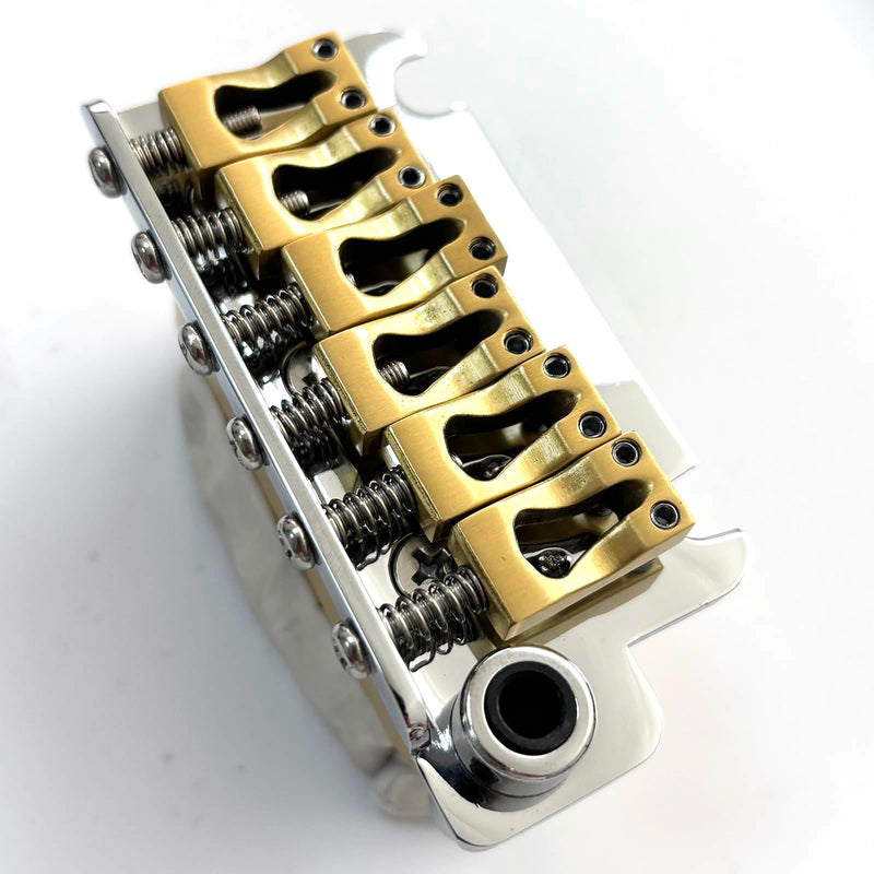 [AUSTRALIA] - Brass Guitar Tremolo Bridge Saddles 10.8mm Electric Guitar Brass Saddles for Fender Strat St Tele Telecaster 6 String Guitar Replacement Parts 