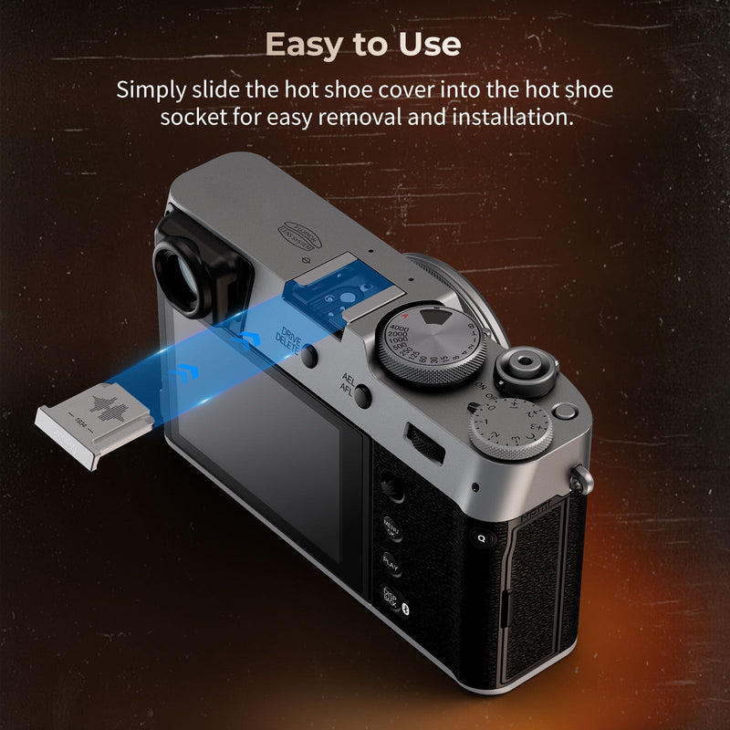 SmallRig Hot Shoe Cover for FUJIFILM X100VI X100V X-T4 X-T3 X-E4 X-T50 X-S20 X-S10 XPro3 X-H2s X-H2 GFX100S GFX100 II GFX50SII, etc. (Except X-T5, X-T30II) Silver- 4697