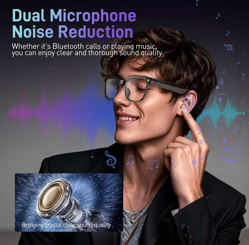 AI Smart Glasses with Camera,800W Camera Glasses for Men and Women,Recording Glasses with Cameras,Replaceable Lenses/Real-Time Translation/Voice Control,Music Playback for Travel/Outdoor/Business Photochromic Lens