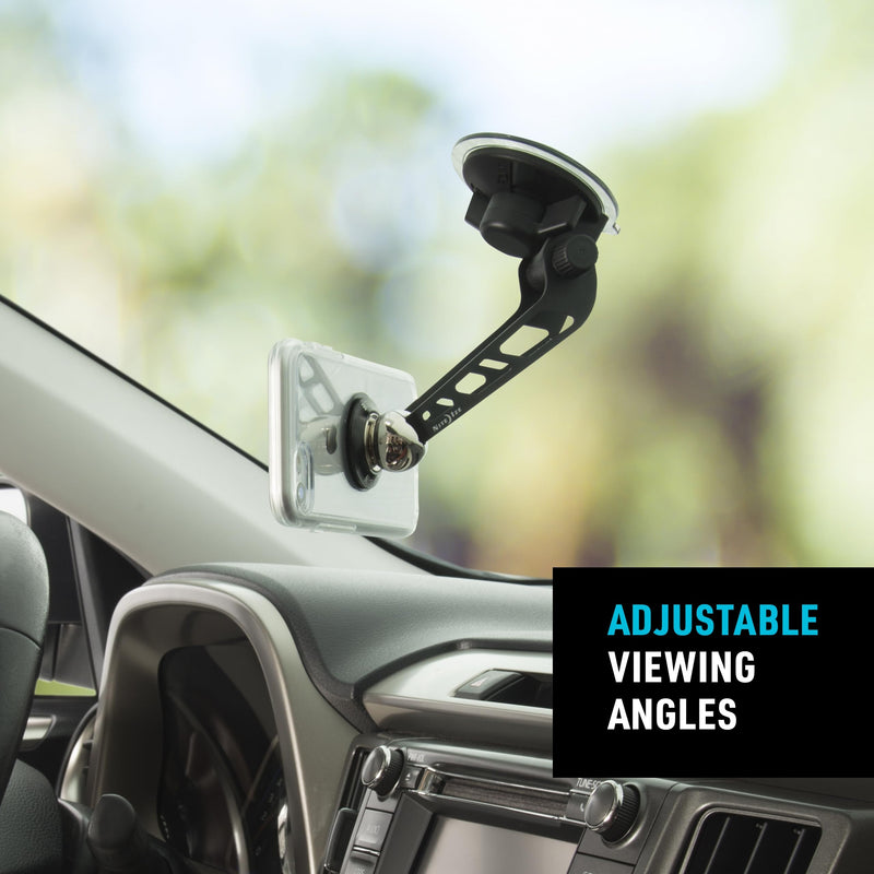 Nite Ize Steelie Windshield Kit - Magnetic Cell Phone Holder for Car Accessories - Sturdy Car Windshield Mount for Cell Phones - Orbiter