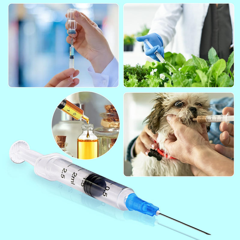 40 Stück Spritzen 2.5 ml, Einwegspritzen Ohne Nadel Kolostrum Spritze Dosierspritze Flüssigkeitsmaß Spritzen für wissenschaftliche Gießen, Nachfüllen, Füttern von Haustieren