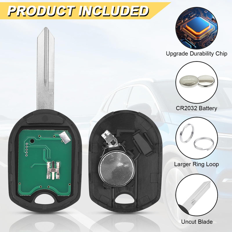Vurkcy Key Fob Replacement for Ford F150 F250 F350/ Expedition/Explorer/Lincoln MKX/Navigator Car Keyless Entry Remote Control, CWTWB1U793, 4 Btn, 2Pcs