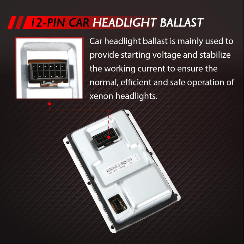 [AUSTRALIA] - Merautop SJ 12 Pin Headlight Ballast Module, Xenon Control Unit Ballast Replacement for Laguna II (2001-2005), Car Accessories Part# 89030461 8E0907391A 3D0907391A 3D0909157 3D0909158 