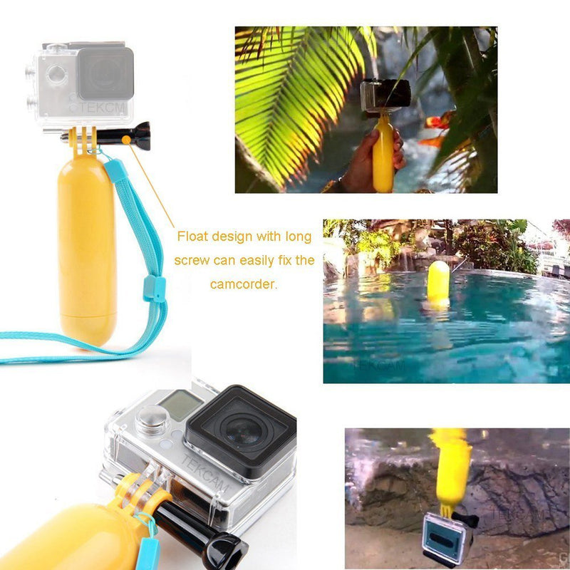 Action Camera Selfie Stick Floating Hand Grip Compatible with AKASO EK7000 Brave 7 LE Brave 4 V50X, Gopro Hero 13 12 11 10 9, DJI Osmo Action 5 pro, Apexcam, Dragon Touch, Sjcam Action Camera