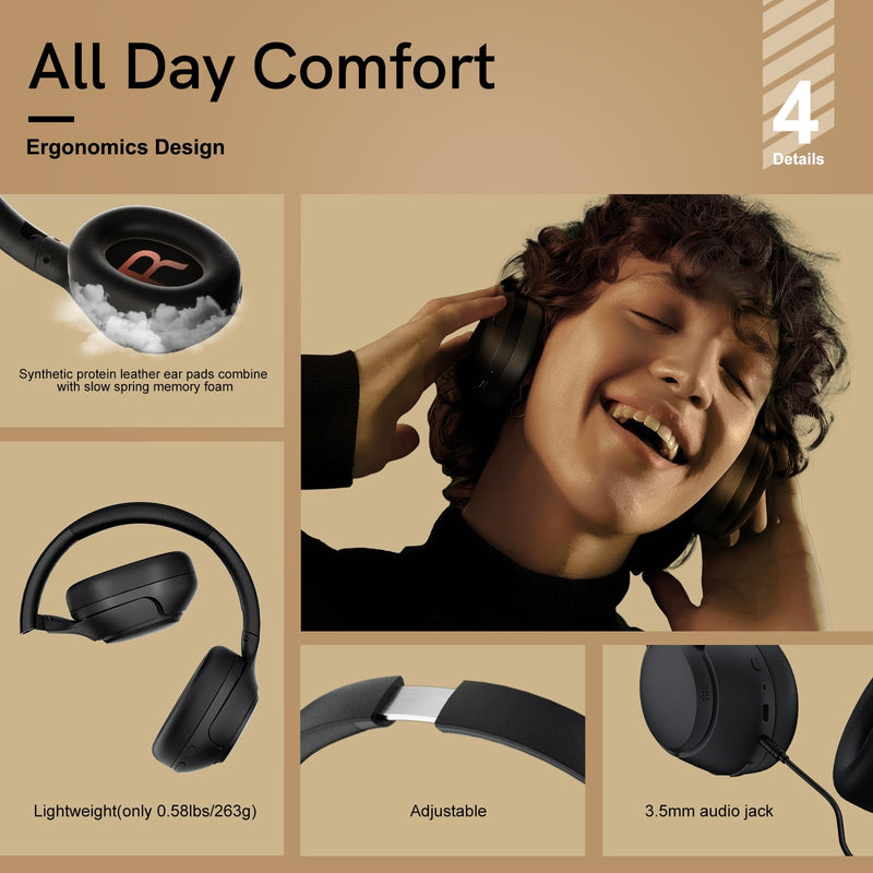 QCY H3 ANC Headphones Black HT05 MeloBuds Black