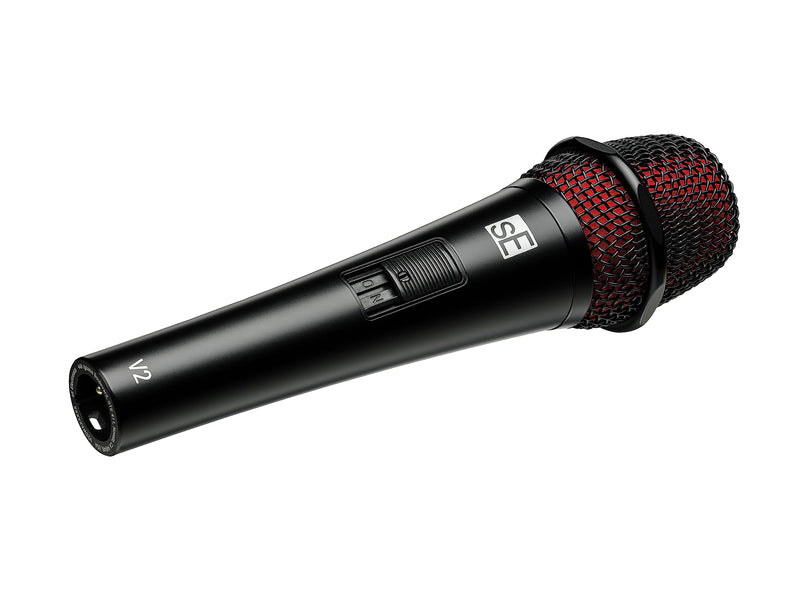 SE Electronics V2-SW-XLR Supercardioid Dynamic Handheld Microphone with On/Off Switch (Includes 15' Cable)