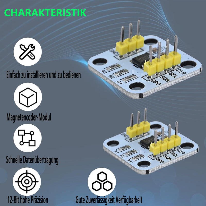 [AUSTRALIA] - 4pcs 12bit High Precision AS5600 Magnetic Encoder, Magnetic Induction Angle Sensor Module, It Comes with a Magnet 