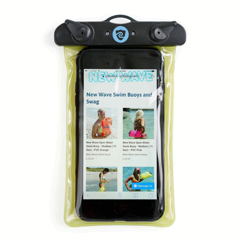New Wave Swim Bubble Fluo Orange and Phone Pouch Bundle