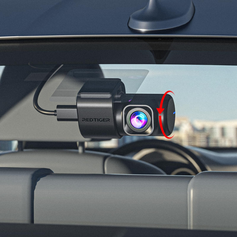 REDTIGER Original 2.5K Rear Camera and Dual USB C Rear Cam Cable for F17 Elite Dash Cam