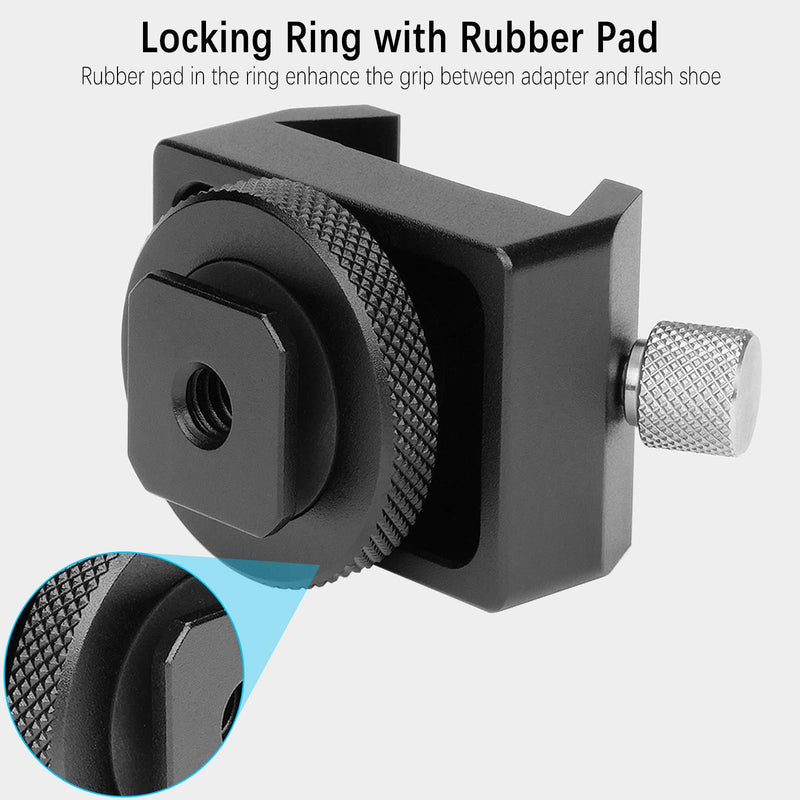 [AUSTRALIA] - Metal Telescope Finderscope Mount Adapter Finder Scope Base Dovetail Bracket with 1/4" Threaded Hole for Video DSLR Mirrorless Camera Flash Hotshoe Coldshoe Hot Cold Shoe Sky Astrophotography 