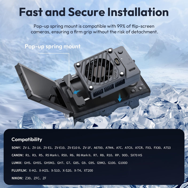 ULANZI SL03 Camera Mini Flash and CU01 Camera Cooler Kit