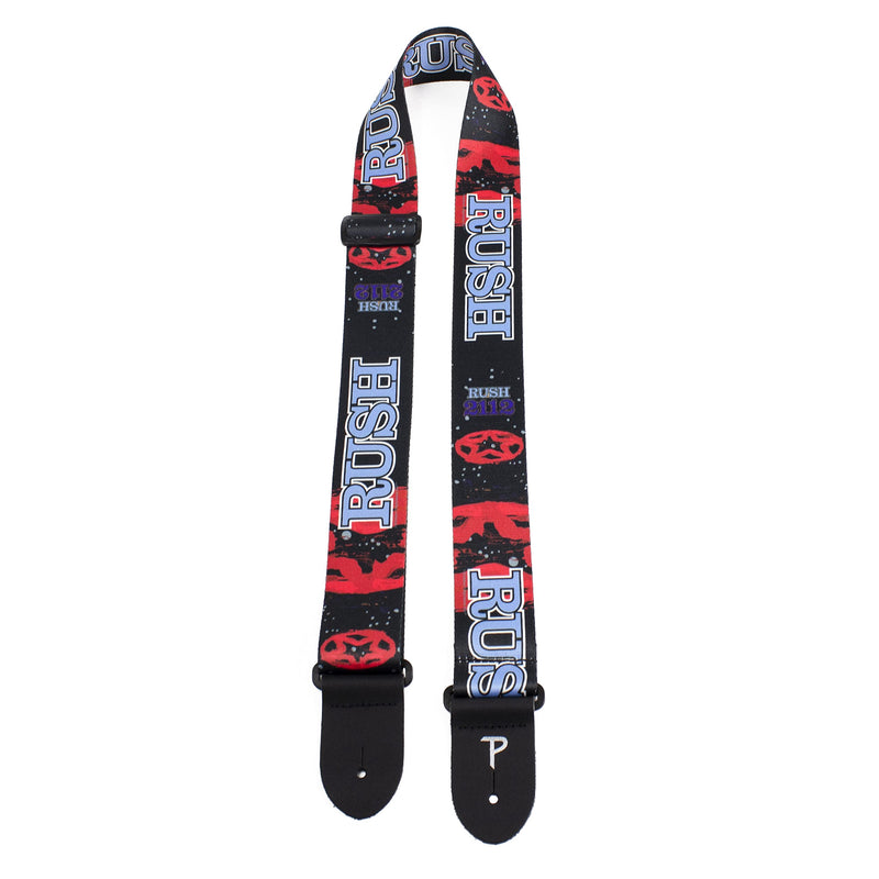 Perri's Leathers Ltd. - Rush Official Licensed Polyester Guitar Strap - Adjustable Guitar Strap from 39" to 58" for Electric, Bass, Acoustic Guitar (LPCP-8030) 44.5" to 53"