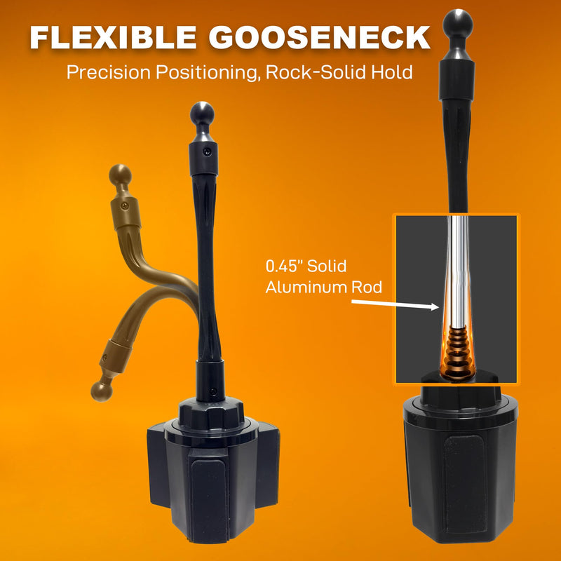 iBOLT miniProXL FlexiBOLT Phone Cup Holder Mount for Cars, Trucks