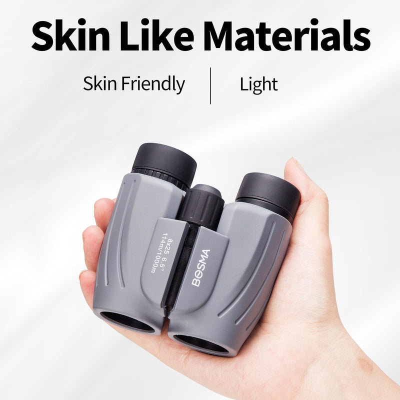 [AUSTRALIA] - BOSMA 8x25 High-Definition Compact Binoculars, BAK4 Prism, Wide Eyepiece, Waterproof, for Birdwatching and Outdoor Adventures, 2m Close Focus, Perfect for Adults and Kids 