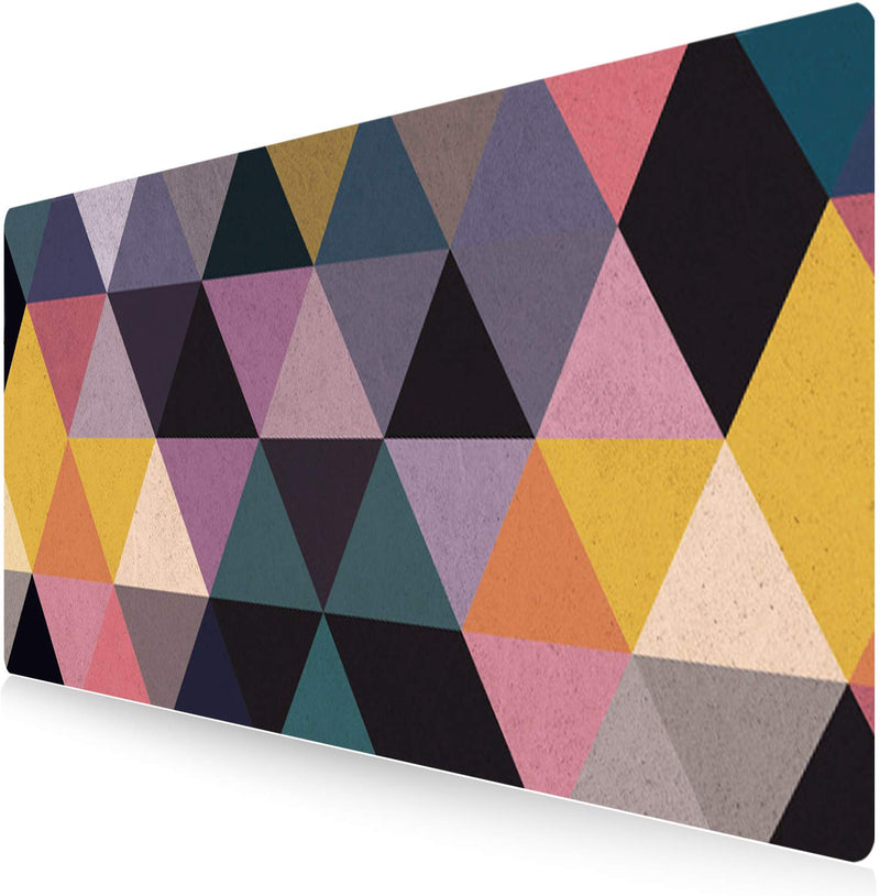 Large Mouse Pad,Geometric Pattern Desk Mat XXL Extended Gaming Mouse Pad Non-Slip Keyboard Pad for Laptop Computer Home Office Accessories Geometric C