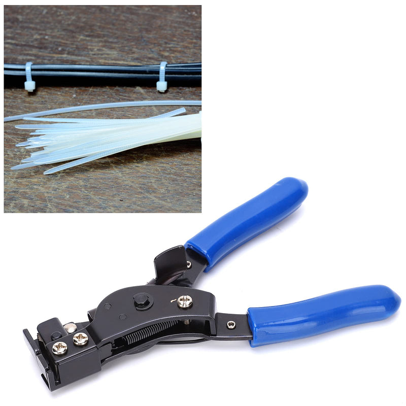 CYSFETENA HT-2081 Carbon Steel Cable Tie Pliers, Stainless Steel Cable Tie Pliers with Ergonomic Handle, 2-in-1 Cable Tie and Cutting Tool for 2.4-9 mm Cable Ties