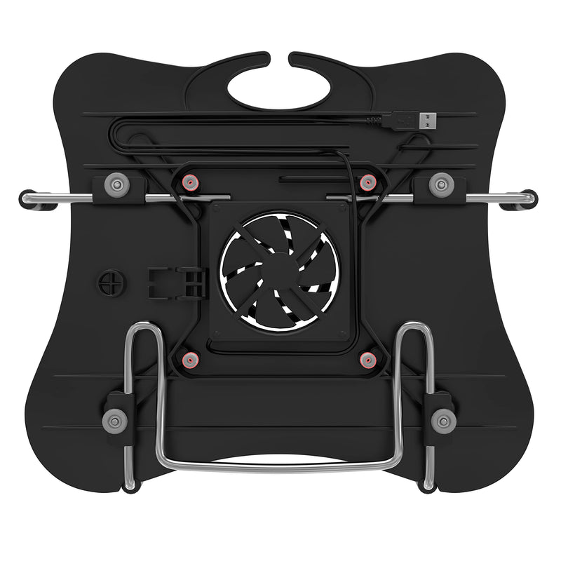 Add-On Laptop Cooling Fan Pad – CTA Add-On Digital USB-Powered Cooling Pad Fan with VESA-Compatible Laptop Holder for Laptops 7" to 15" - Black - (ADD-LTPCF)