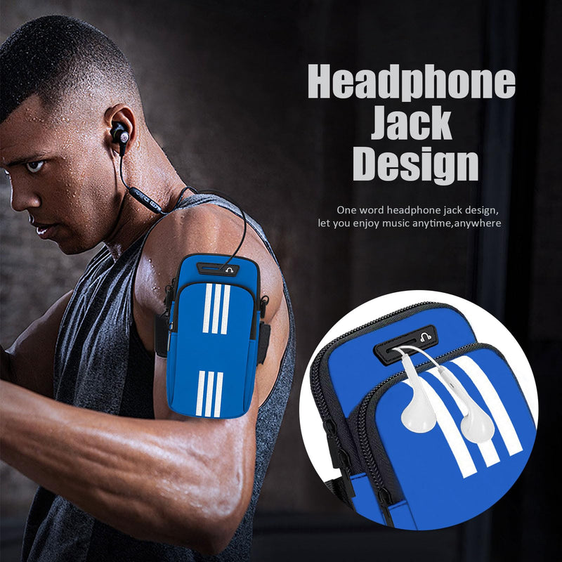 Phone Holder for Running Armband Small Crossbody Bags for Women Men Kids,iPhone 11 12 13 14 15 Pro Max Xs XR X 8 7 Plus SE Mini Pouch,Samsung Galaxy Ultra Edge S24 S23 S22 S21 Note 20 Arm Bag 03-Blue