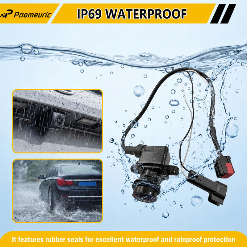 4672639AA Rear View Backup Camera for Chrysler Town and Country 2011-2016 | For Dodge Grand Caravan 2011-2020 Reverse Parking Assist Camera Replaces 56054157AA 56054157AD 56054157AE 56054157AF 1