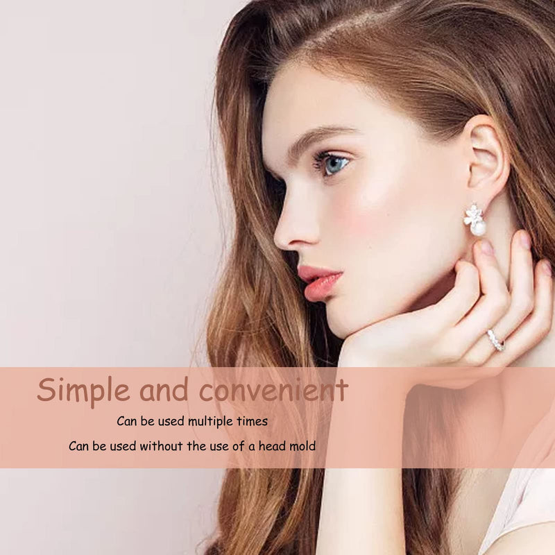 Human Ear Model, 1 Pair Soft Silicone Simulation Ear Model, Flexible Artificial Ear, Realistic Body Parts for Piercing Exercises, Earrings, Jewellery Display (2#) 2#