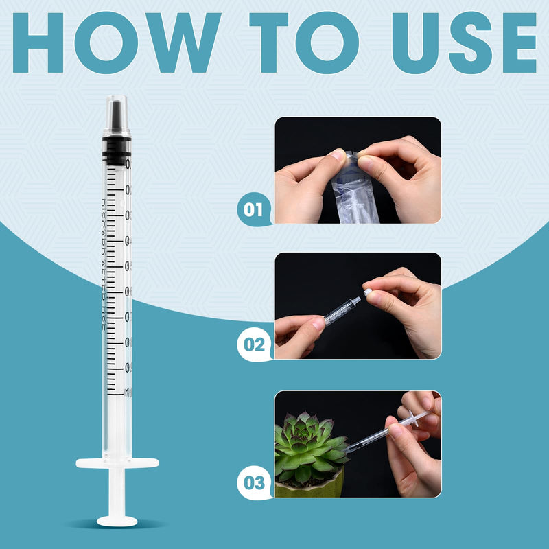 Pack of 10 1 ml Syringes Colostrum Syringe Disposable Syringes, Plastic Syringes with Caps Without Needle, Dosing Syringe for Refilling and Measuring Liquids, Laboratories, Animal Feeding 10 Stück 1ml