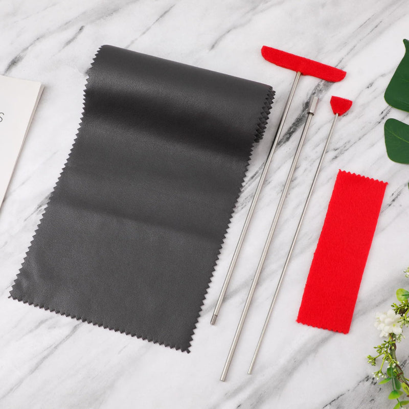 5pcs Grand Piano Soundboard Cleaning Tools, Includes Big & Small Brush Head Cleaning Tool Extension Rod Soft Fiber Polish Cloth, Piano Cleaner Kit (Black, Soundboard Dust Cover) Black, Soundboard Dust Cover