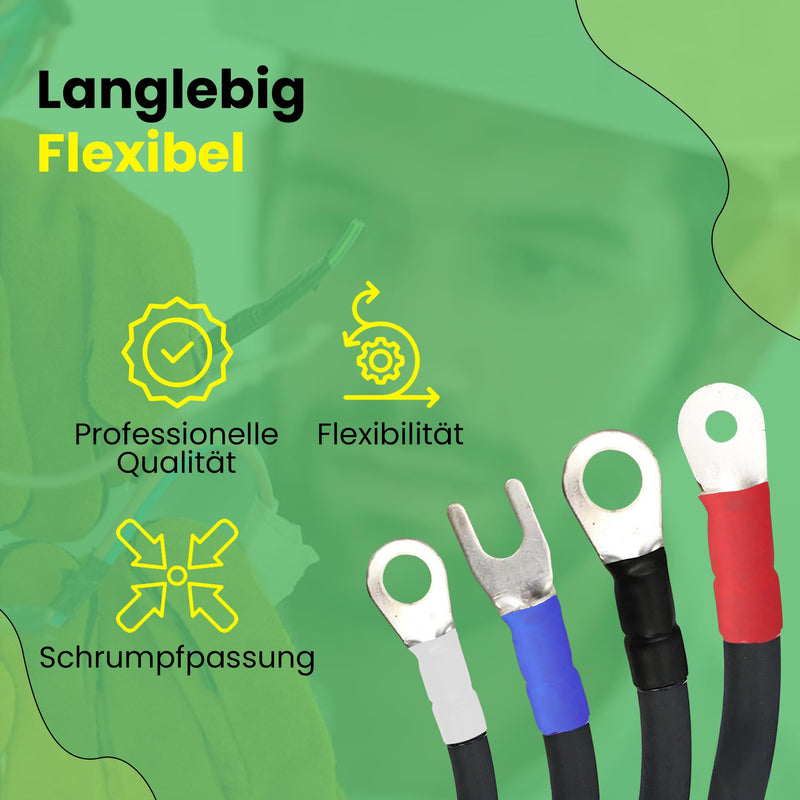 Offgridtec 5 m Heat Shrink Tube with Adhesive, 12.7 mm > 6.4 mm Shrink Rate, Dual Wall, Halogen-Free, Flame Retardant, Waterproof Cable Insulation, Easy to Cut, Includes Dispenser Box, Black 12,7mm > 6,4mm