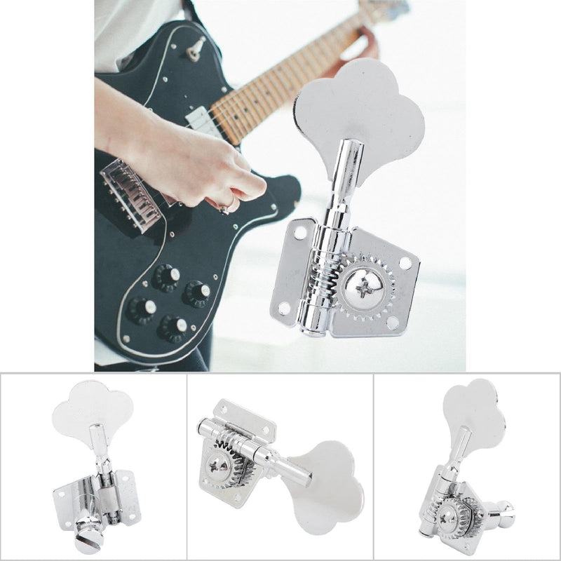 [AUSTRALIA] - Bass Guitar Tuner, Bass Tuner of Acoustic Guitar Parts, Bass Tuning Pegs Kit, Tuning Keys String Pegs for Guitar, Head Tuning Knob, Guitar Bass Tuners 4 Right for Jazz (4 pcs for right row) 