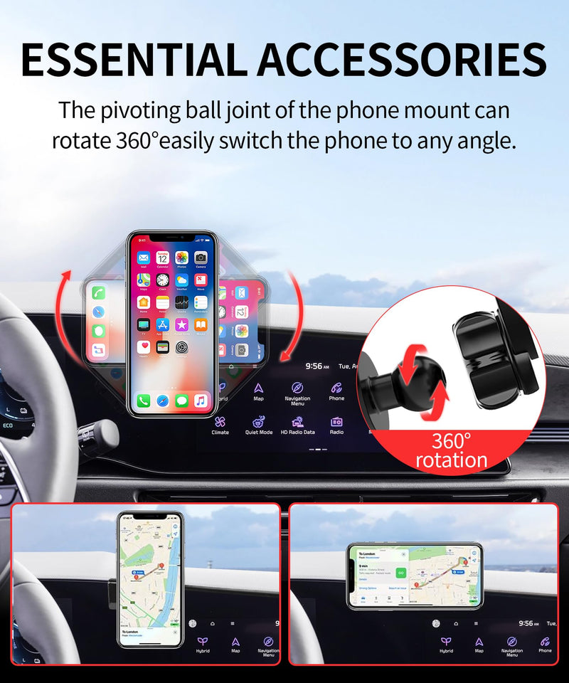 Car Phone Holder for Kia Niro / Niro EV / Hybrid 2023-2026, 8/10.25" Screen | Magsafe Accessories Magnetic Cell Phone Mount Clip Compatible with iPhone, 3D fit Stable Dashboard Navigation Bracket Stand