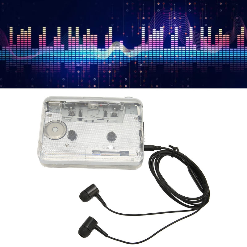 GOWENIC Cassette Player, USB Cassette to MP3 Converter Portable Walkman Cassette Music Player Tape to MP3 Player, with 3.5mm Headphone Jack, Compatible for OS X PC
