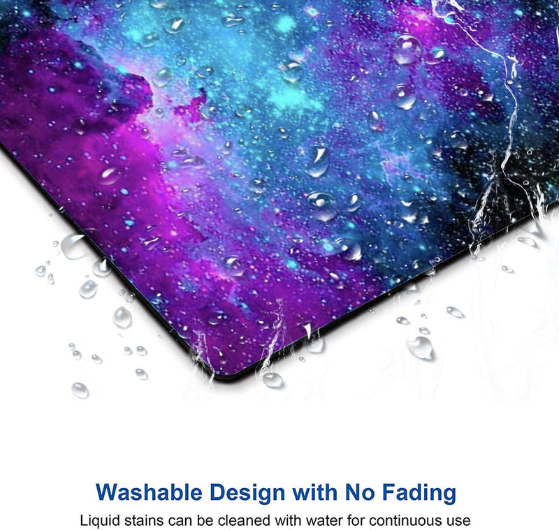 Gaming Mouse Pad,Blue Purple Galaxy Nebula Universe Space Mouse Pad Non-Slip Rubber Base Mouse Pads for Computers Laptop Office, 9.5"x7.9"x0.12" Inch(240mm x 200mm x 3mm)