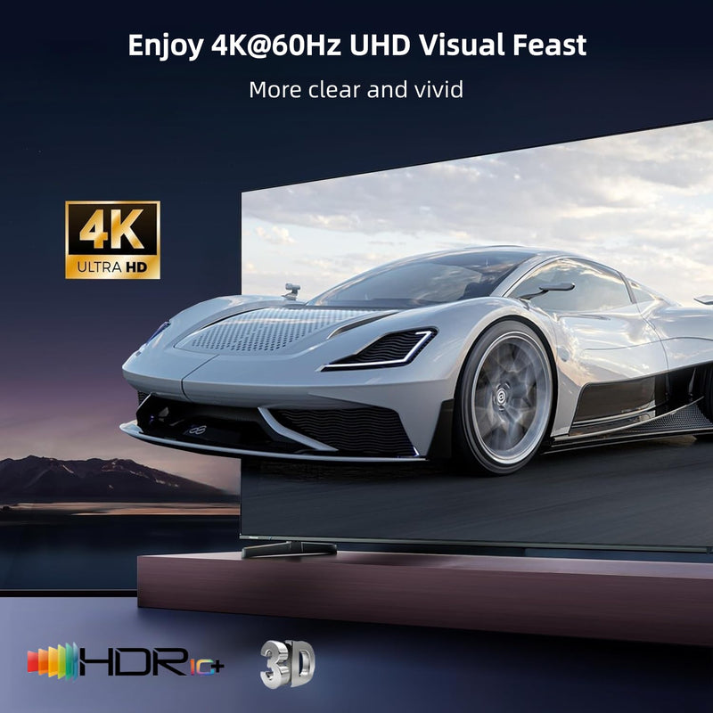[AUSTRALIA] - HDMI Switch, 4K@60Hz HDMI Switcher 7 in 1 Out with IR Remote, 7 Port HDMI Selector Box Support HDMI2.0, Dolby Vision/Atmos, HDR10 for Box, Switch, PS5/4, Roku, Fire -Stick-Black 4K@60Hz 7 in 1 Out black 