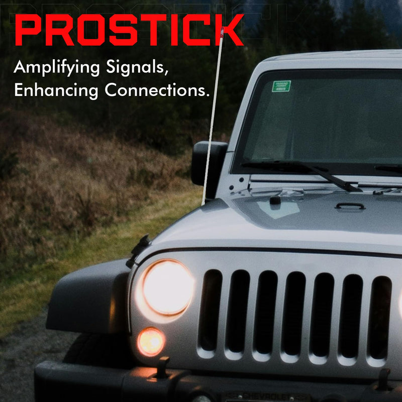 [AUSTRALIA] - Prostick 2-Foot Fiberglass Passive CB Antenna – White, Handles Up to 1000W Input 