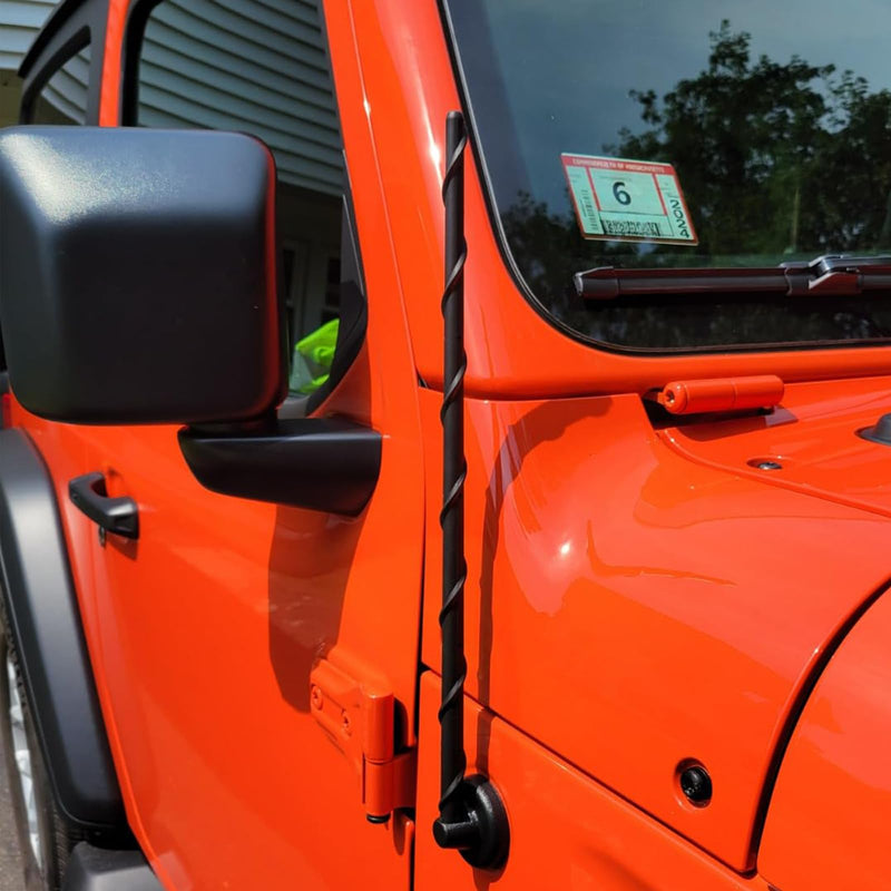 KSaAuto 16 Inch Antenna for 2007-2026 Jeep Wrangler JK JL JKU JLU Gladiator JT, Jeep Exterior Accessories, Jeep Antenna Replacement, Jeep Radio Upgrade Premium Reception 16"