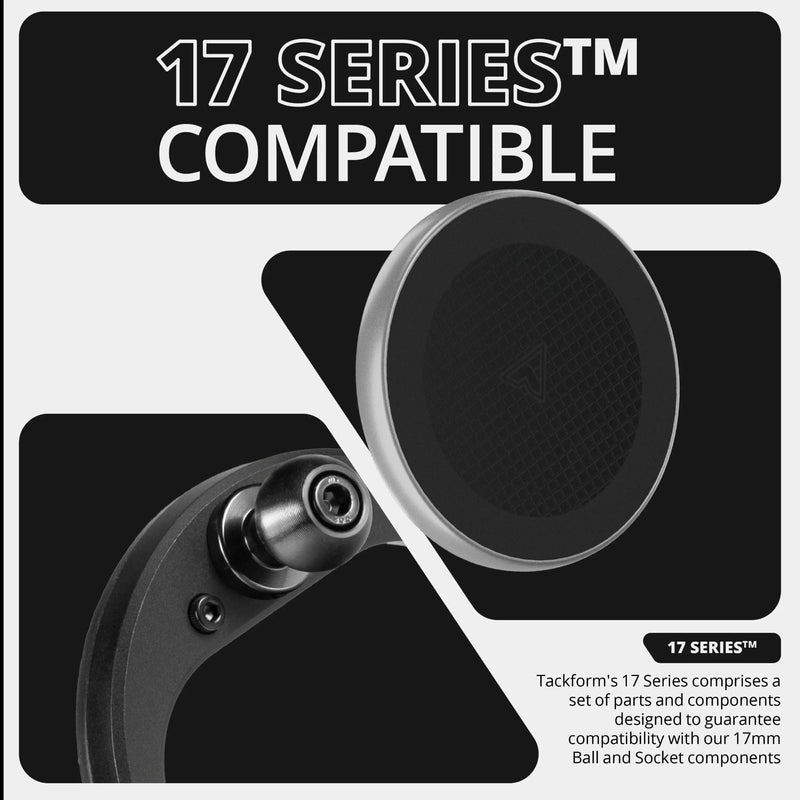 Tackform Link Vent Mount Magnetic Wireless Charging Phone Holder - Compatible with MagSafe, 2016-2023 Toyota Tacoma and 2014-2021 Toyota Tundra | CNC Billet Aluminum Bracket, Zero Slip | Short Reach Charging-Magnetic
