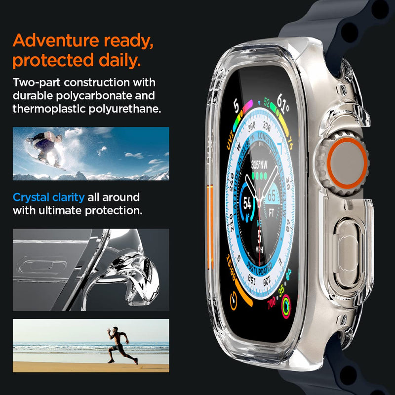 Spigen Lite Fit Ultra Band and Ultra Hybrid Designed for Apple Watch Ultra 3/Ultra 2/Apple Watch Ultra 49mm