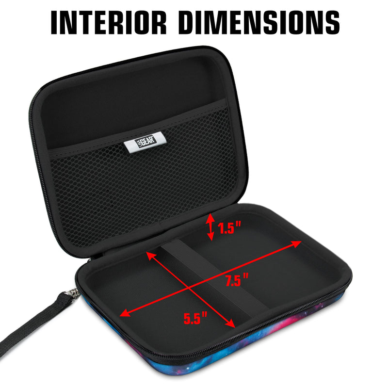 USA Gear 7.5 Inch Hard Shell Camera Monitor Case - Portable Video Monitor Bag Compatible with Feelworld Monitor, Atomos, SmallHD Focus, Shinobi SDI, Lilliput A7s, and More Video Monitors (Galaxy) Galaxy