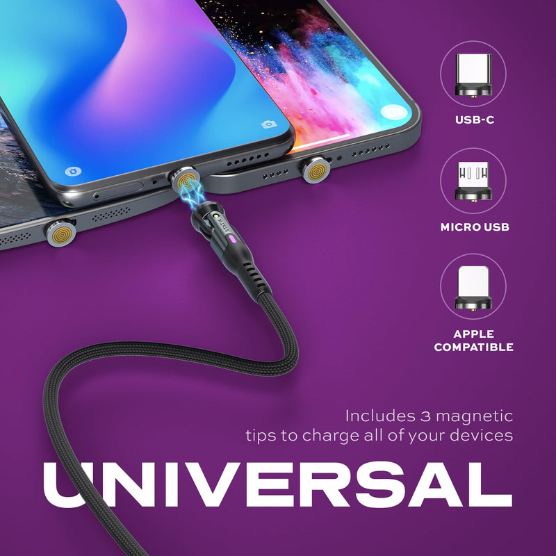 Statik 360 Pro Magnetic Charging Cable (10FT) & 45W GaN Charging Block