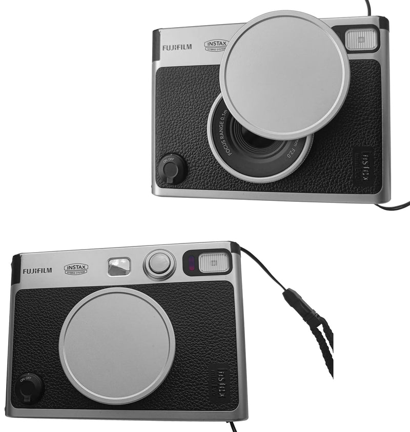 Lens Cap + Screen Protector for Fujifilm Instax Mini EVO Instant Camera(for Accessories),LCD + Lens PET Flim+Aluminum Mini Fuji Evo Lens Cover with Flocking Internal