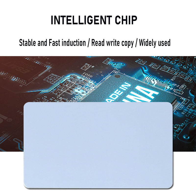 AOAMZ NFC RFID 13.56 MHz UID Card, Readable, Rewritable, Modified, Made of PVC Material, Used for 1K IC Card Non-Contact Detection White Card (50) for Access Control System 49
